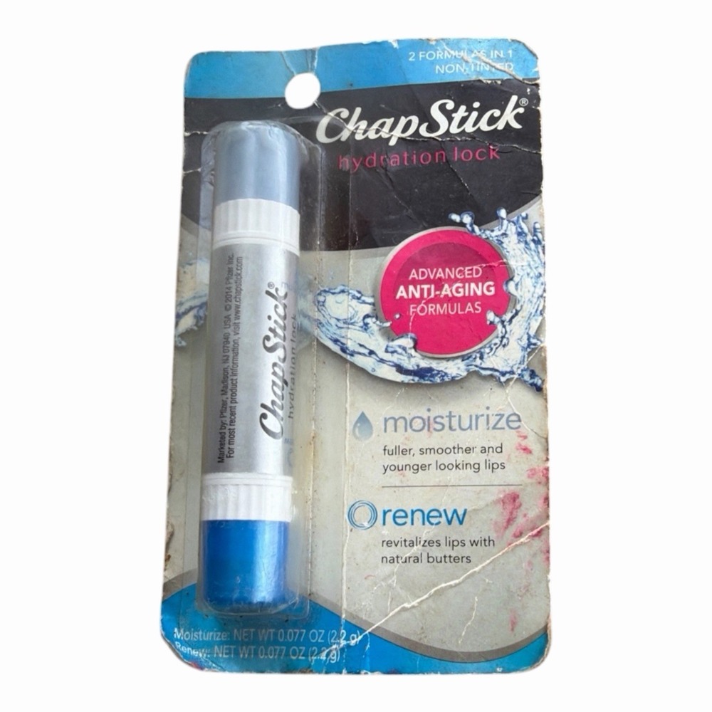 ChapStick Hydration Lock Non-Tinted MOISTURIZE & RENEW Anti-Aging Formula RARE
